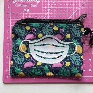 Flamingo Mask Holder/Pouch